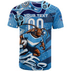 Personalized NSW Rugby League T Shirt Blues Mascot Indigenous