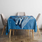 Personalized NSW Rugby League Tablecloth Blues Mascot Indigenous