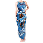 Personalized NSW Rugby League Tank Maxi Dress Blues Mascot Indigenous