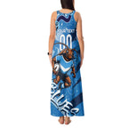 Personalized NSW Rugby League Tank Maxi Dress Blues Mascot Indigenous