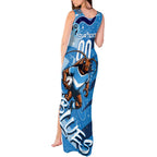 Personalized NSW Rugby League Tank Maxi Dress Blues Mascot Indigenous