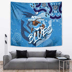 Personalized NSW Rugby League Tapestry Blues Mascot Indigenous