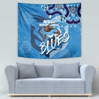 Personalized NSW Rugby League Tapestry Blues Mascot Indigenous