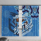 Personalized NSW Rugby League Window Curtain Blues Mascot Indigenous