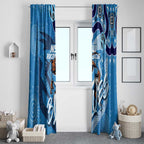 Personalized NSW Rugby League Window Curtain Blues Mascot Indigenous