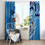 Personalized NSW Rugby League Window Curtain Blues Mascot Indigenous