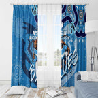 Personalized NSW Rugby League Window Curtain Blues Mascot Indigenous