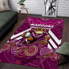 Custom Maroons Cane Toad Area Rug Queensland Rugby
