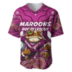 Custom Maroons Cane Toad Baseball Jersey Queensland Rugby