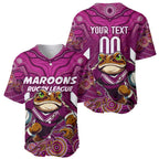 Custom Maroons Cane Toad Baseball Jersey Queensland Rugby