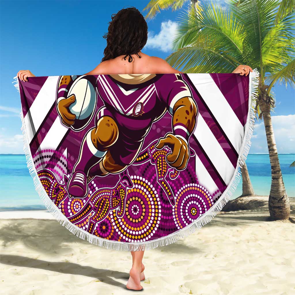 Custom Maroons Cane Toad Beach Blanket Queensland Rugby