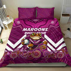 Custom Maroons Cane Toad Bedding Set Queensland Rugby