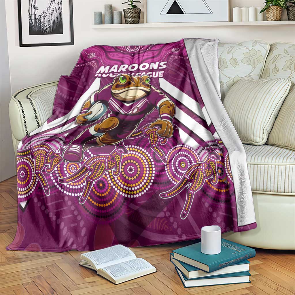 Custom Maroons Cane Toad Blanket Queensland Rugby