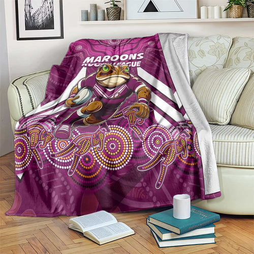 Custom Maroons Cane Toad Blanket Queensland Rugby