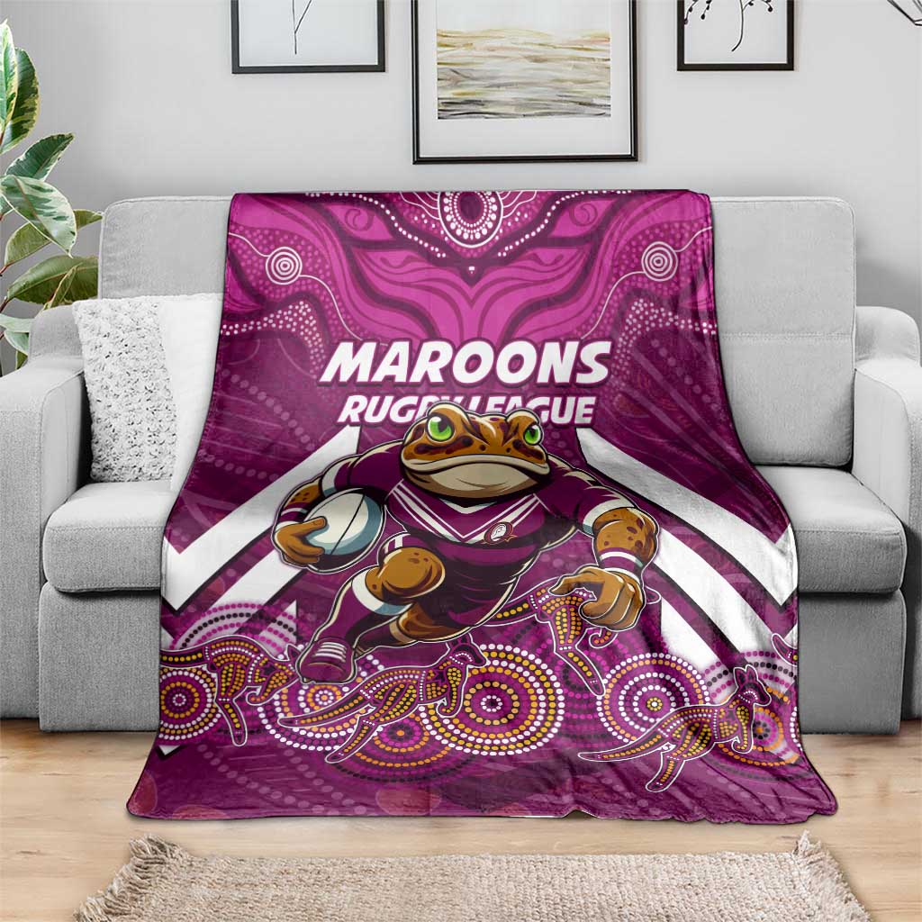Custom Maroons Cane Toad Blanket Queensland Rugby