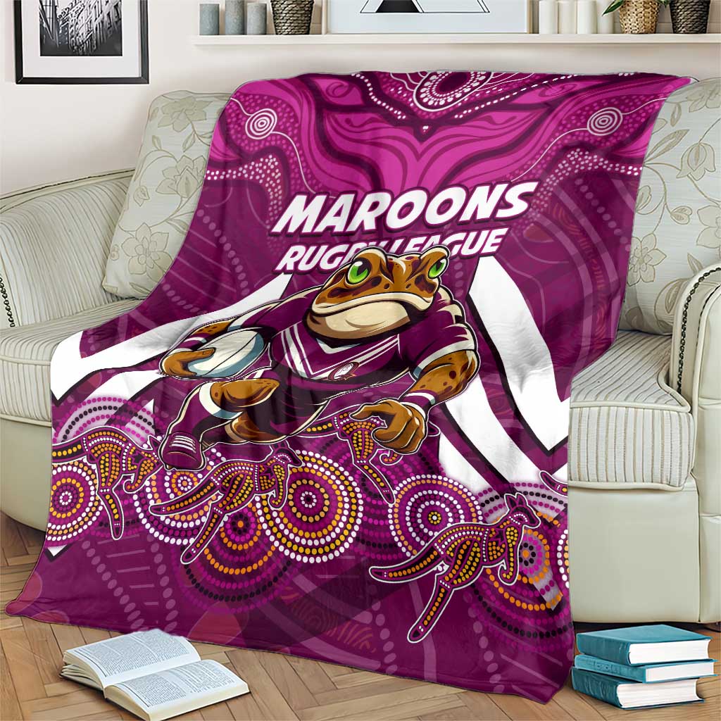 Custom Maroons Cane Toad Blanket Queensland Rugby