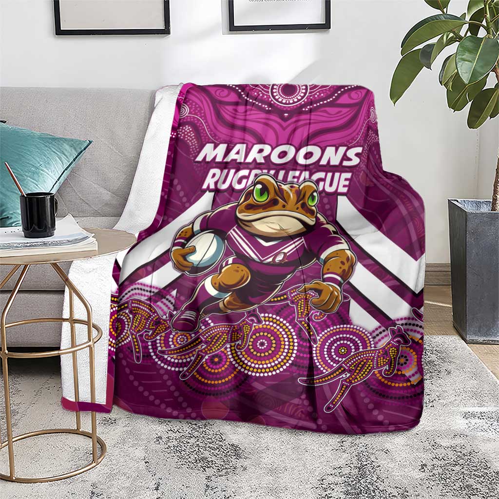 Custom Maroons Cane Toad Blanket Queensland Rugby