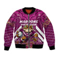 Custom Maroons Cane Toad Bomber Jacket Queensland Rugby
