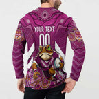 Custom Maroons Cane Toad Button Sweatshirt Queensland Rugby