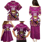 Custom Maroons Cane Toad Family Matching Puletasi and Hawaiian Shirt Queensland Rugby