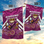 Custom Maroons Cane Toad Garden Flag Queensland Rugby