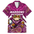 Custom Maroons Cane Toad Hawaiian Shirt Queensland Rugby