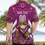 Custom Maroons Cane Toad Hawaiian Shirt Queensland Rugby