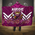 Custom Maroons Cane Toad Hooded Blanket Queensland Rugby