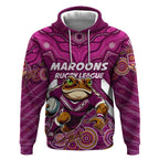 Custom Maroons Cane Toad Hoodie Queensland Rugby