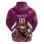 Custom Maroons Cane Toad Hoodie Queensland Rugby