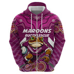 Custom Maroons Cane Toad Hoodie Queensland Rugby