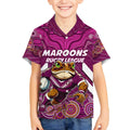 Custom Maroons Cane Toad Kid Hawaiian Shirt Queensland Rugby