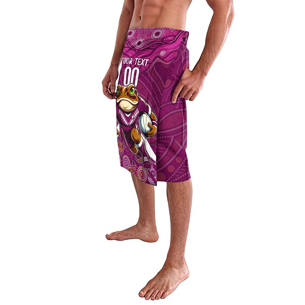 Custom Maroons Cane Toad Lavalava Queensland Rugby