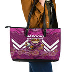Custom Maroons Cane Toad Leather Tote Bag Queensland Rugby