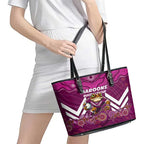 Custom Maroons Cane Toad Leather Tote Bag Queensland Rugby