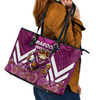 Custom Maroons Cane Toad Leather Tote Bag Queensland Rugby