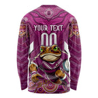 Custom Maroons Cane Toad Long Sleeve Shirt Queensland Rugby