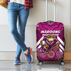 Custom Maroons Cane Toad Luggage Cover Queensland Rugby