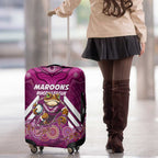 Custom Maroons Cane Toad Luggage Cover Queensland Rugby