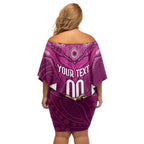 Custom Maroons Cane Toad Off Shoulder Short Dress Queensland Rugby