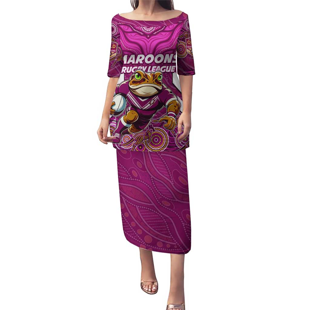 Custom Maroons Cane Toad Puletasi Queensland Rugby