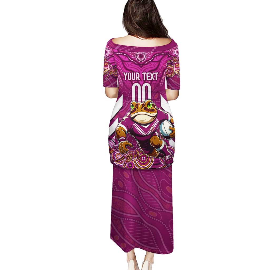 Custom Maroons Cane Toad Puletasi Queensland Rugby