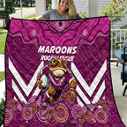 Custom Maroons Cane Toad Quilt Queensland Rugby
