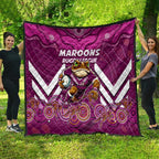 Custom Maroons Cane Toad Quilt Queensland Rugby