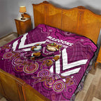 Custom Maroons Cane Toad Quilt Queensland Rugby