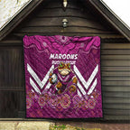 Custom Maroons Cane Toad Quilt Queensland Rugby