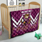 Custom Maroons Cane Toad Quilt Queensland Rugby