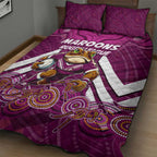Custom Maroons Cane Toad Quilt Bed Set Queensland Rugby