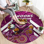 Custom Maroons Cane Toad Round Carpet Queensland Rugby