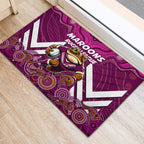 Custom Maroons Cane Toad Rubber Doormat Queensland Rugby